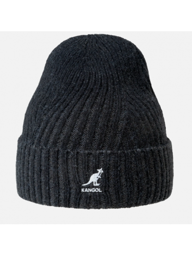Kangol Hat - 2-Tone Cuff Pull On Black / Dark Grey